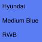 Preview: Hyundai, Medium Blue, RWB.